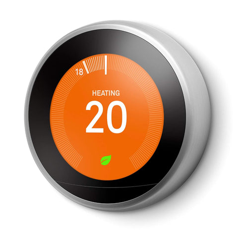 Nest Learning Thermostat 3Rd Generation, Stainless Steel - Smart Thermostat - a Brighter Way to save Energy