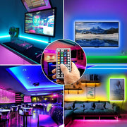 Led Strip Light, 10M Led Light Strips with 44-Keys Remote, Flexible 5050 RGB Colour Changing Led Lights for Bedroom,Party(5Mx2)