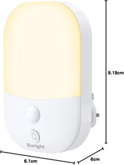 Night Light Plug in Walls, Night Light with 5 Levels of Brightness and Dusk to Dawn Photocell Sensor, Night Light Kids for Children'S Room, Stairs, Hallway, Bedrooms, Garage, Warm White