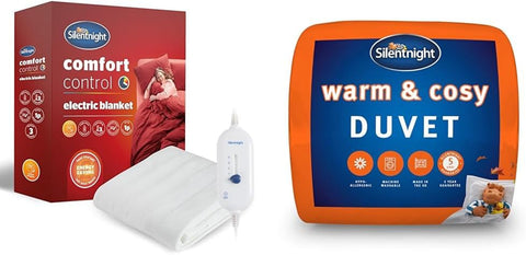 Comfort Control Electric Blanket Super King - Heated Electric Fitted Underblanket with 3 Heat Settings, Fast Heat up and Easy Fit Straps - Machine Washable - Super King - 160 X 200 Cm