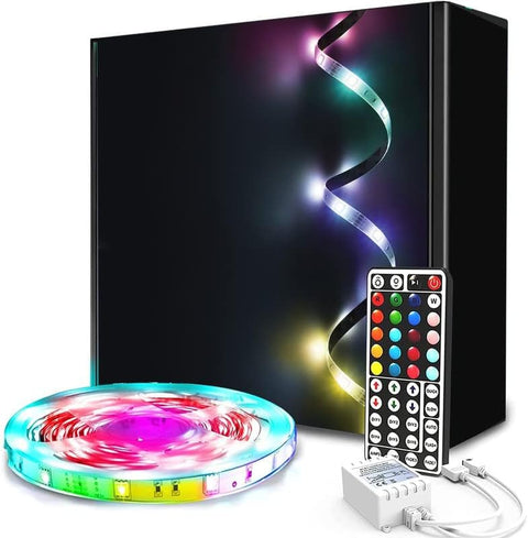 Led Strip Light, 10M Led Light Strips with 44-Keys Remote, Flexible 5050 RGB Colour Changing Led Lights for Bedroom,Party(5Mx2)