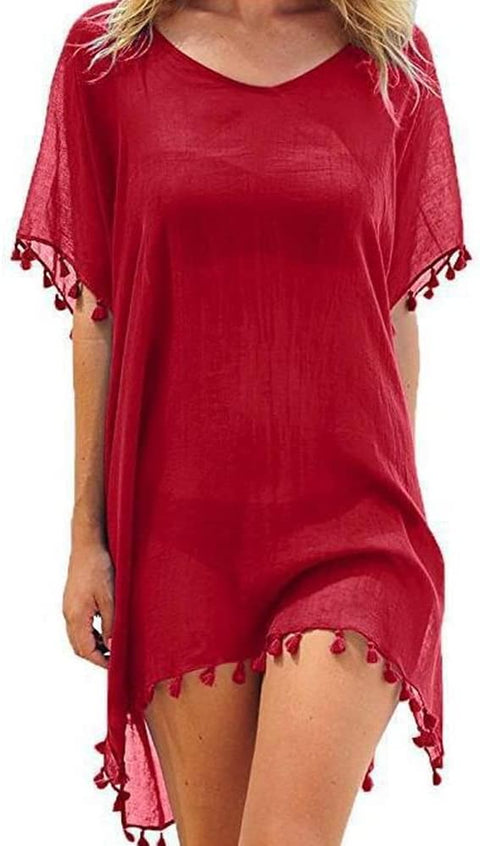 Women Beach Dress Bikini Cover Ups Beachwear Swimsuit Cover up Beach Summer Casual Swimwear for Women Boho Beach Dress Bathing Suit Sarong