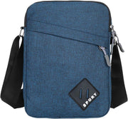 Mens Shoulder Bag Nylon and Oxford Crossbody Bag, Messenger Bag with Zipper and Adjustable Strap