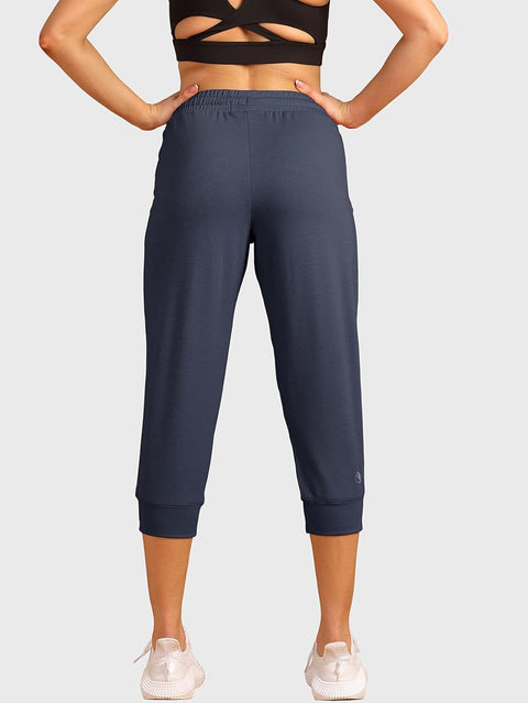 Women'S Capri Sweatpants Casual Workout Cropped Joggers Pants