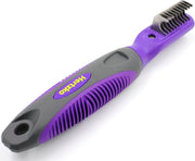 Dogs and Cats Dematting Tool - Premium Deshedding Brush, Matt Breaker & Splitter for Grooming - Ideal for Removing Matted Fur and Loose Undercoat - Perfect Dematting Comb for Shedding Control