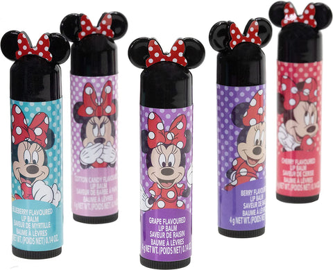 Disney Minnie Mouse -  Sparkly Cosmetic Makeup Set with Lip Balm Nail Accessories -35 Pcs|Perfect for Parties Sleepovers Makeovers|Birthday Gift for Girls above 3 Yrs