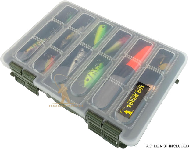 Twin Tray Fishing Tackle Box for Sea or Coarse Fishing Tackle