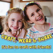 Make Your Own Flower Headbands for Girls - Creative DIY Craft Sets for Girls Hair Accessories, Birthday Presents for Kids Age 6 7 8 9 10+, Valentines Gifts for Girls, & Fun Easter Toys