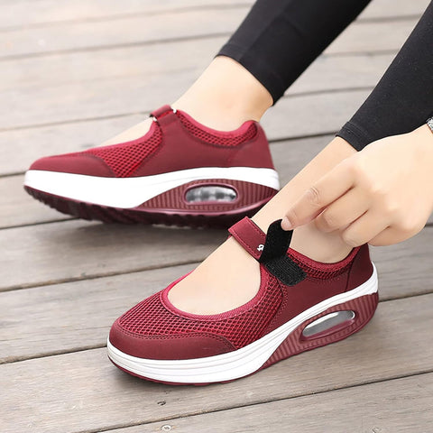 2024 New- Shoes Platform Sport Breathable Fashion Running Lightweight Casual Shoes Women'S Women'S Casual Shoes Vulcanize Shoes Women