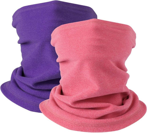 Winter Neck Warmer Fleece Windproof Neck Gaiter Snood for Men Women Cold Weather Face Scarf Headwear for Skiing Running Cycling