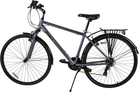 Country Hybrid Bike - Lightweight Alloy Frame, 18 Speed Shimano Gears, Zoom Suspension Forks - Ideal for Cycling Enthusiasts