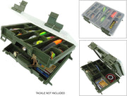 Twin Tray Fishing Tackle Box for Sea or Coarse Fishing Tackle