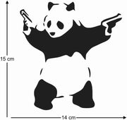 Banksy Bad Panda Graffiti Funny Symbol Funny Bumper Sticker Car Van Bike Sticker Decal Free P&P