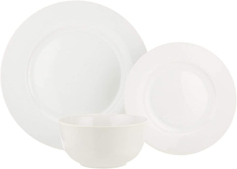 18-Piece Dinnerware Set, Service for 6, White