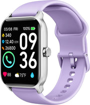 Smart Watch for Women(Answer/Make Calls), Alexa Built-In, 1.8" Fitness Watch with 24H Heart Rate/Sleep/Blood Oxygen Monitor, IP68 Waterproof, 100+ Sports, Ladies Smartwatch for Ios Android