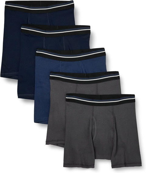 Men'S Tag-Free Boxer Briefs, Pack of 5