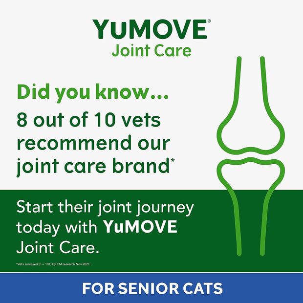 Senior Cat | Joint Supplement for Older, Stiff Cats, with Glucosamine, Chondroitin, Green Lipped Mussel, for SENIOR CATS and Breeds | 60 Capsules