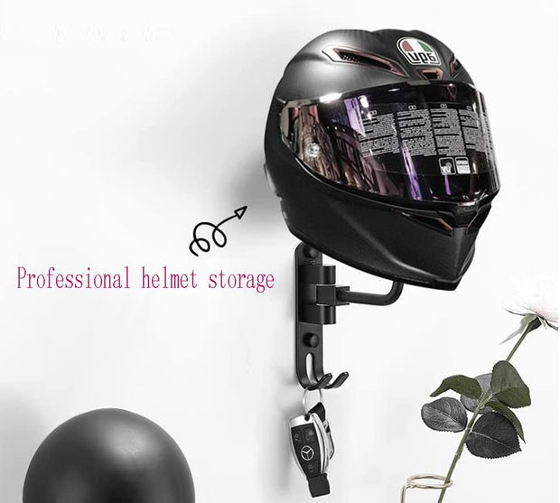 Motorcycle Accessories, Helmet Holder, Helmet Holder for Bike 180 Degree Rotation