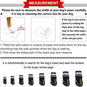 Dog Shoes for Large Dog, Medium Dogs Boots & Paw Protectors for Winter Snowy Day, Summer Hot Pavement, Waterproof in Rainy Weather, Outdoor Walking, Indoor Hardfloors anti Slip Sole Black Size 6