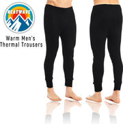 Heatwave® Pack of 2 Men'S Thermal Trousers Long Johns Warm Underwear Baselayer, S M L XL XXL Thermals