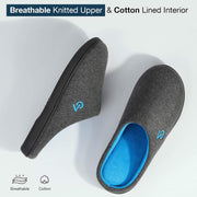 Men'S Two-Tone Memory Foam Slippers