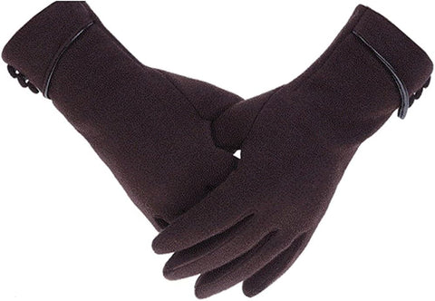 Womens Lady Winter Warm Gloves Touch Screen Phone Windproof Lined Thick Gloves