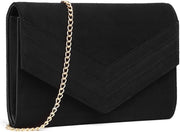 Women'S Clutches Bag Evening Bags Synthetic and Suede with Chain for Wedding