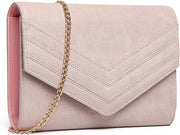 Women'S Clutches Bag Evening Bags Synthetic and Suede with Chain for Wedding