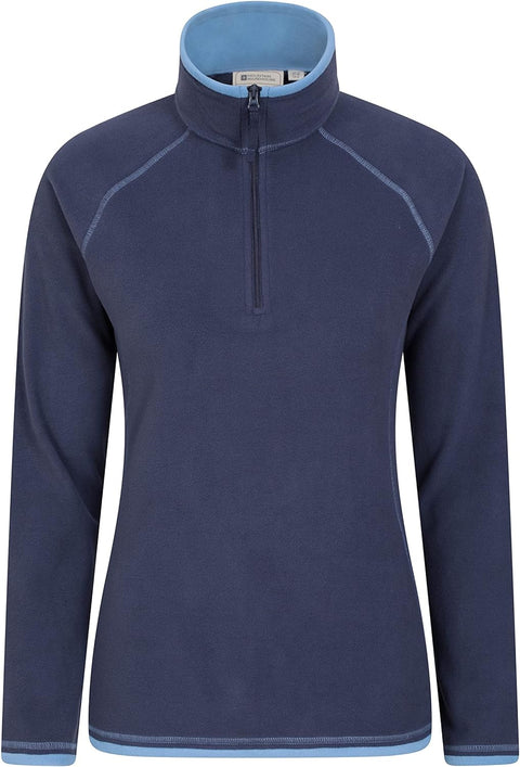 Montana Womens Microfleece - Breathable Ladies Sweater, Quick Drying Pullover, Warm Fleece Jacket, Half Zip - for Spring Summer, Travelling, Outdoors