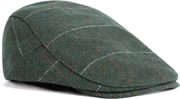 Mens Tweed Flat Cap Driving Hat Newsboy Cap - Adjustable Fashion Newsboy Irish Beret Hat, Autumn Winter, 55-59CM