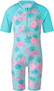 Girls 2-12Y Cocotree with Heart Swimming Suit 50+UV Sun Protection Swimsuit Costume