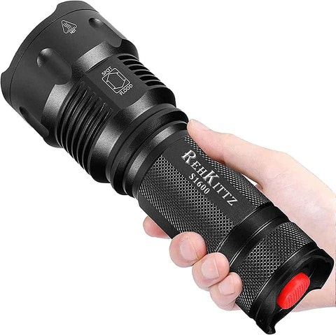 Torch LED Torches Super Bright,3300 Lumens Adjustable Focus Flashlight for Dog Walking Hiking Emergency