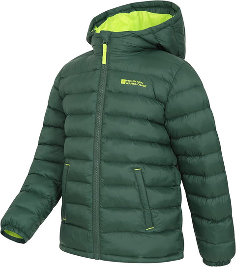 Seasons Padded Kids Jacket - Water Resistant & Lightweight Insulated Rain Coat for Boys & Girls - Great for Spring Summer, School or Travelling