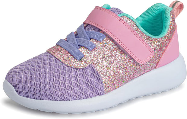 Girls Trainers Kids Athletic Shoes Toddlers Glitter Casual Lightweight Sneakers Sports Shoes Breathable Tennis Road Trail Running Shoes