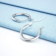 Sterling Silver Hoop Earrings for Women Girls Sensitive Ears Hypoallergenic Hoop Earrings 14/16/18/20/25/30/35/40Mm