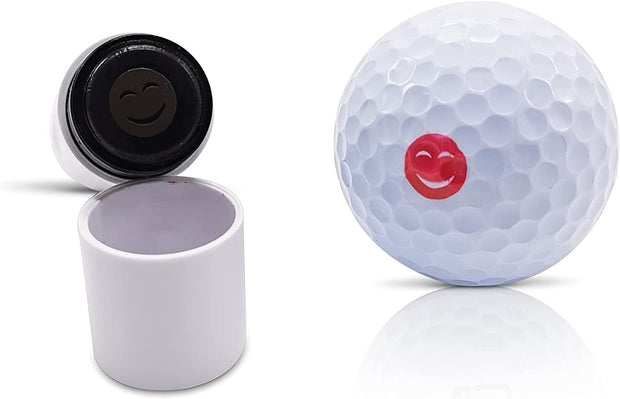 Golf Ball Stamp Marker Multiple Designs Faces, Emojis, Icons & More