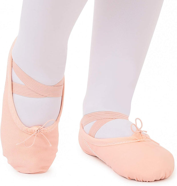 Ballet Shoes Ballet Dance Shoes Split Leather Sole Canvas Yoga Gymnastic Shoes for Girls Women Kids Children'S Adults …