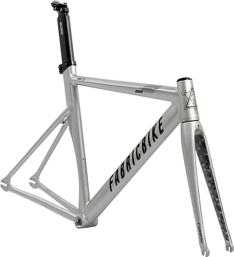 AERO - Fixed Gear Bike Frameset, Single Speed Fixie Frameset, Aluminium Frame and Carbon Fork, 3 Sizes, 2.145G (M Size)