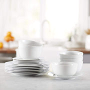 18-Piece Dinnerware Set, Service for 6, White