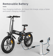 UK Next Working Day Delivery A20+ Folding Electric Bicycle Removable Battery Shimano 7 Speed Full Suspension