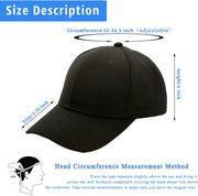 Baseball Cap for Men Women - 100% Cotton