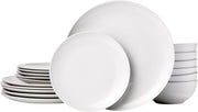 18-Piece Dinnerware Set, Service for 6, White