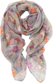 Ladies Women'S Fashion Bird Print Long Scarves Floral Neck Scarf Shawl Wrap Gifts for Women