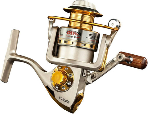 Spinning Fishing Reels for Saltwater Freshwater 1000 2000 3000 4000 5000 6000 Series Left/Right Interchangeable Trout Spinning Reel Carp Fishing Spool 10 Ball Bearings Light and Smooth