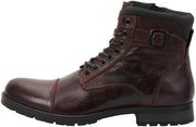 Men'S Jfwalbany Leather Brown Stone STS Biker Boots