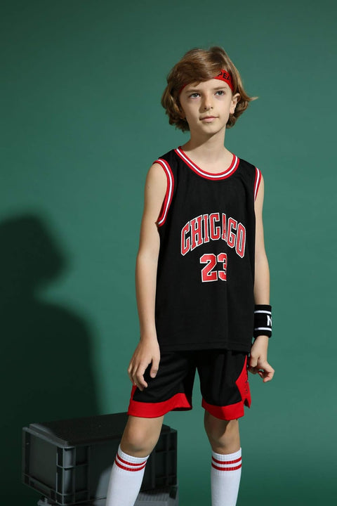 Geek up Kids Boys Basketball 2-Piece Basketball Performance Tank Top and Shorts Set