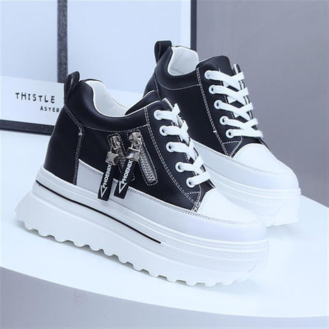 New Sneakers High Platform Shoes Fashion Casual Chunky Sneakers Women'S Vulcanize Shoes Outdoor Running Shoes