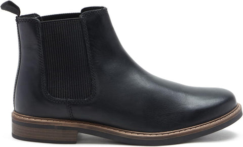 Men'S 'Bamford' Formal Chelsea Boots, Classic, Comfortable and Stylish Boots for Any Occasion, Made with Leather for an Effortless and Chic Look (Black/Wood)