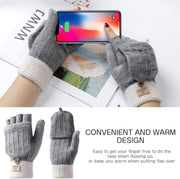 Women Gloves Winter Touchscreen Gloves Knitted Finger Gloves Sport Warm and Windproof Winter Gloves for Skiing Cycling and SMS, Geeinget for Ladies and Mens