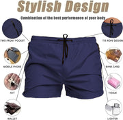 Men’S Swim Trunks Quick Dry Swim Shorts Board Shorts with Triangle Mesh Lining